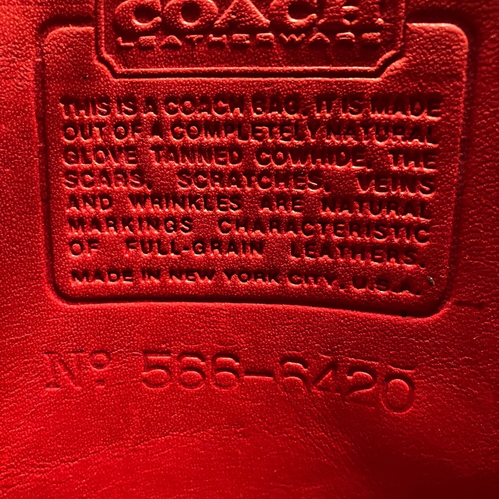Coach Vintage Dinky Tote 9690 Red - Picture 8 of 13